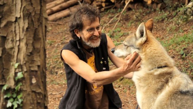 Italiens Mogli: Mann lebt mit Wolf zusammen